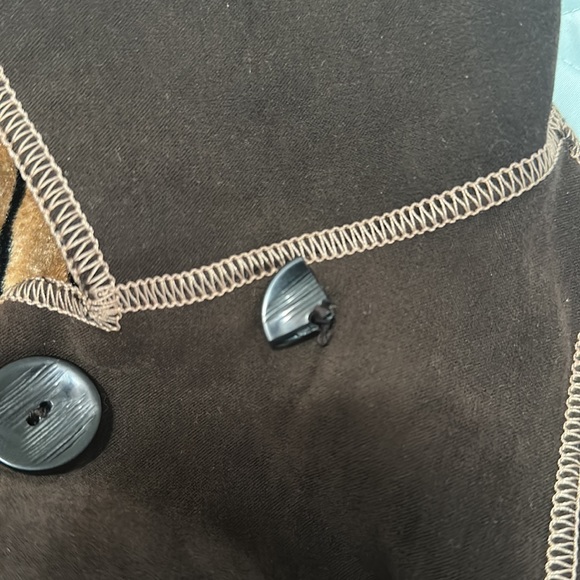 Reversible tiger print/brown coat - Picture 11 of 11